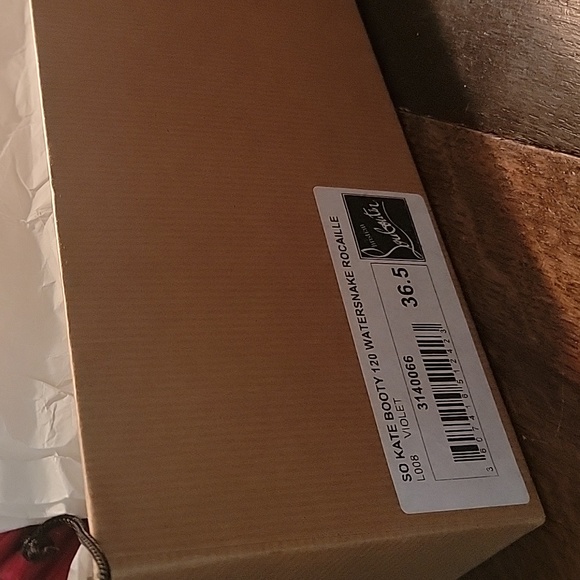 Christian louboutin, so kate booty 120 watersnake,purple,fushia and blue  sz36.5 - Picture 5 of 16